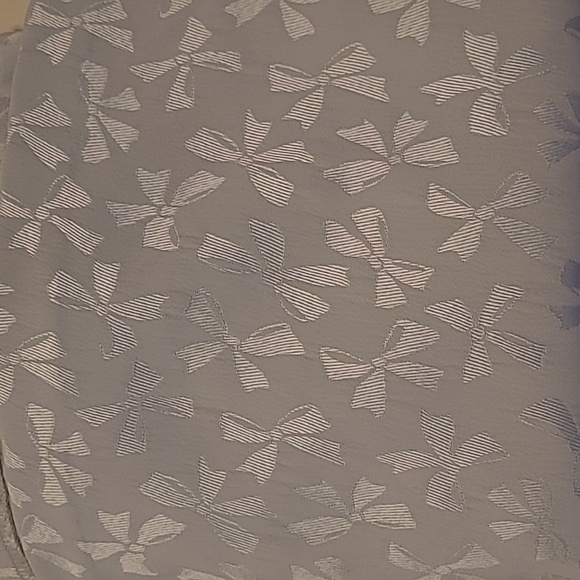 NWOT Ann Taylor Factory Runway Sample Silvery Bow Patterned Side Zip Skirt - Picture 12 of 12